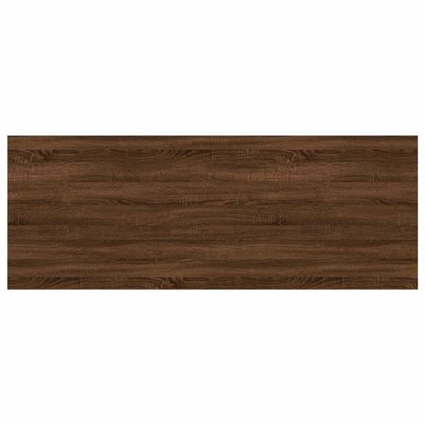 vidaXL Wandschappen 4 st 80x30x1,5 cm bewerkt hout bruineikenkleurig
