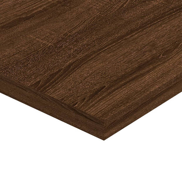 vidaXL Wandschappen 4 st 40x40x1,5 cm bewerkt hout bruin eikenkleur