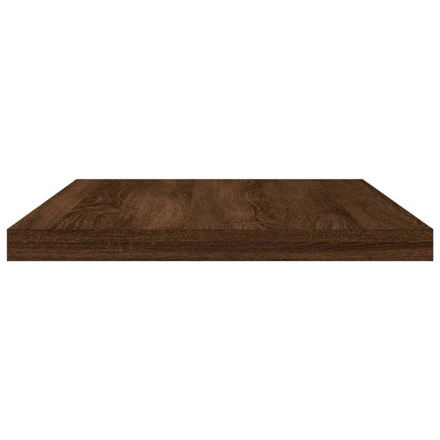 vidaXL Wandschappen 8 st 40x20x1,5 cm bewerkt hout bruin eikenkleur