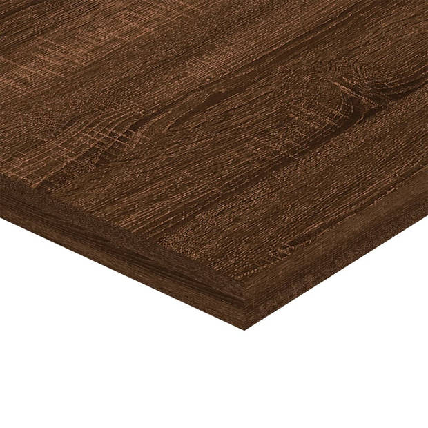 vidaXL Wandschappen 8 st 40x20x1,5 cm bewerkt hout bruin eikenkleur