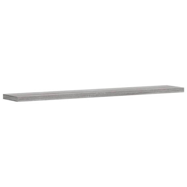 vidaXL Wandschappen 4 st 60x10x1,5 cm bewerkt hout grijs sonoma eiken