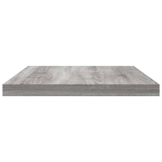 vidaXL Wandschappen 8 st 40x20x1,5 cm bewerkt hout grijs sonoma eiken