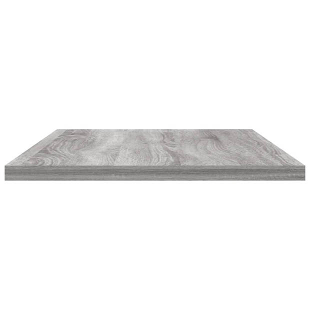 vidaXL Wandschappen 4 st 60x20x1,5 cm bewerkt hout grijs sonoma eiken