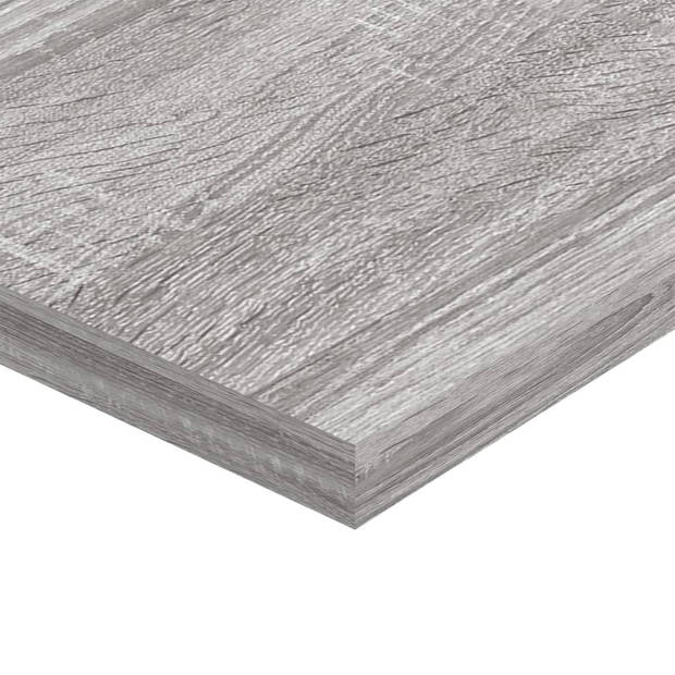 vidaXL Wandschappen 4 st 80x20x1,5 cm bewerkt hout grijs sonoma eiken