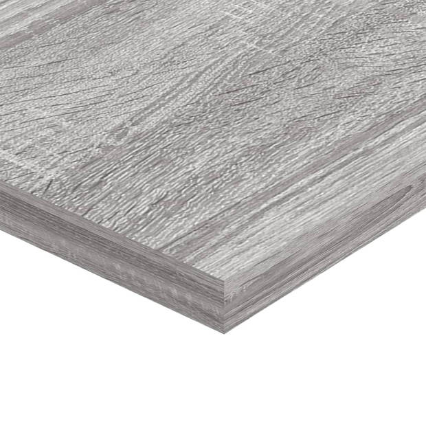 vidaXL Wandschappen 4 st 60x20x1,5 cm bewerkt hout grijs sonoma eiken