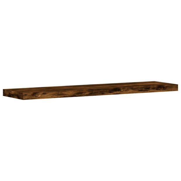 vidaXL Wandschappen 4 st 40x10x1,5 cm bewerkt hout gerookt eikenkleur