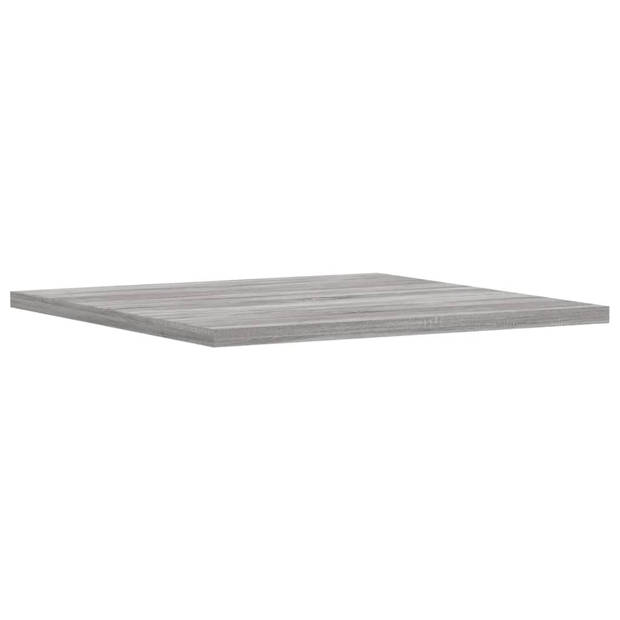 vidaXL Wandschappen 4 st 40x40x1,5 cm bewerkt hout grijs sonoma eiken