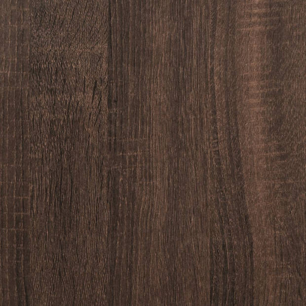 vidaXL Schoenenkast 60x21x163,5 cm bewerkt hout bruineikenkleurig