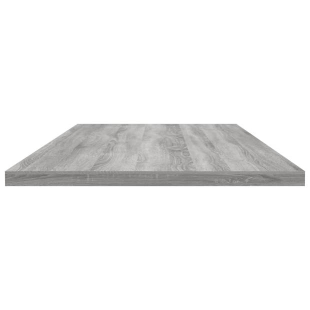 vidaXL Wandschappen 4 st 100x30x1,5 cm bewerkt hout grijs sonoma eiken