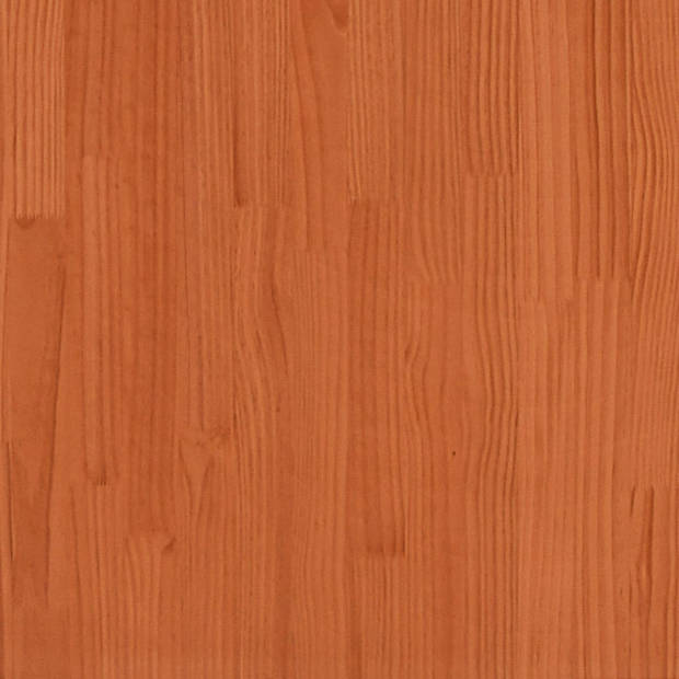 vidaXL Tuinbank 2-zits 134x60x62 cm massief grenenhout wasbruin