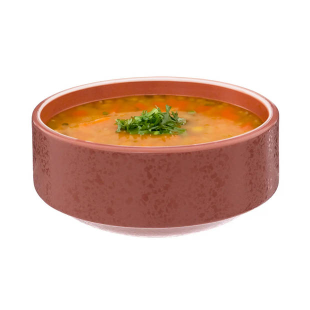 Secret de Gourmet Soepkommen/schaaltjes - Loft - keramiek - D15 x H7 cm - terracotta - Kommetjes