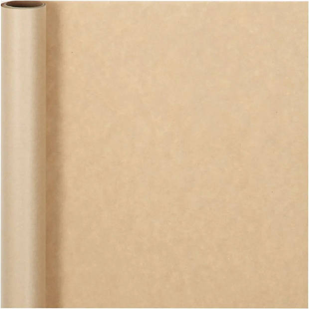 Rol inpakpapier/cadeaupapier - 1x - naturel/DIY - 500 x 50 cm - Cadeaupapier