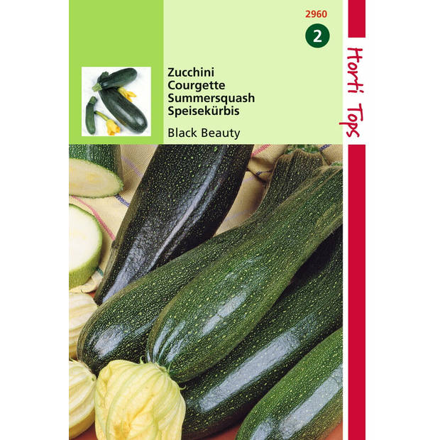 2 stuks - Hortitops - Courgette Black Beauty Verte De Milan