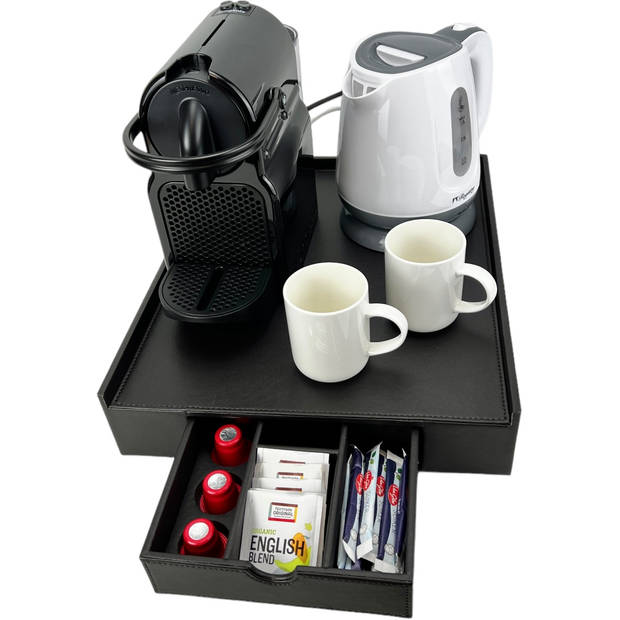 Registry Hospitality Koffie Tray Capsulehouder compatibel voor Nespresso Incl. Waterkoker