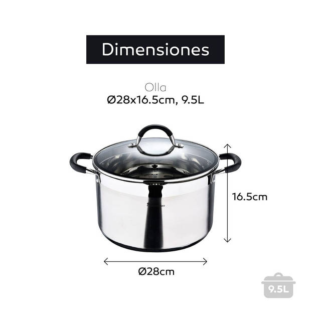 Slowcooker Masterpro bgmp-1506 ø 28 cm (9,5 L)