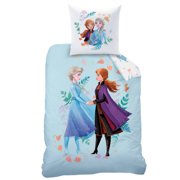 Disney Frozen Dekbedovertrek Sisters - Eenpersoons - 140 x 200 cm - Katoen