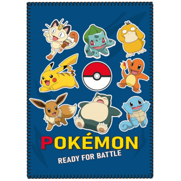 Pokémon Fleecedeken, Battle - 100 x 140 cm - Polyester
