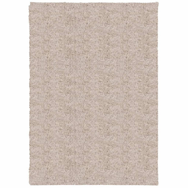 vidaXL Vloerkleed PAMPLONA shaggy hoogpolig modern 160x230 cm beige