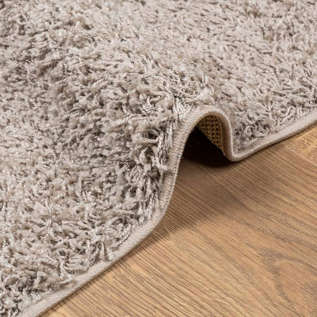 vidaXL Vloerkleed PAMPLONA shaggy hoogpolig modern 80x200 cm beige