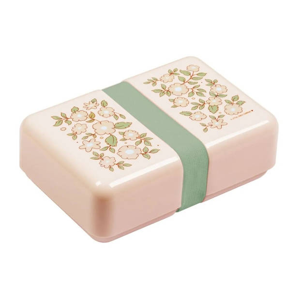 A Little Lovely Company Lunchbox - Roze Bloesems