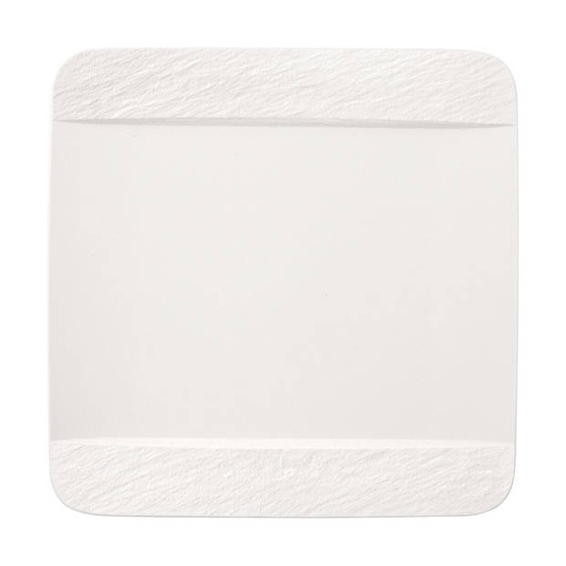 Villeroy & Boch Dinerbord Manufacture Rock - Wit - 28 x 28 cm