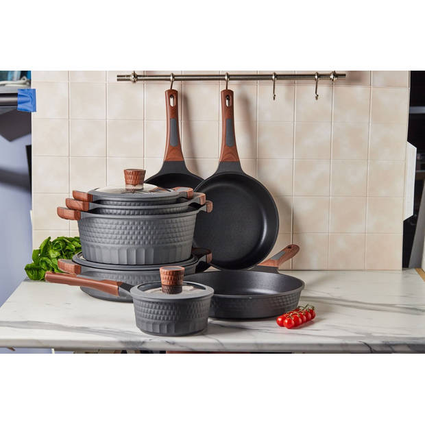 Resto Kitchenware Koekenpannenset Capella ø 24 + 26 + 28 cm - Inductie en alle andere warmtebronnen