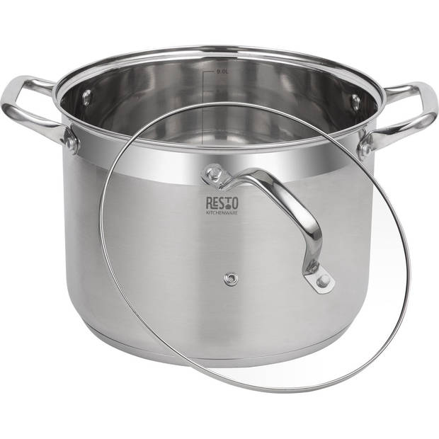 Resto Kitchenware Kookpan Libra 3.6 + 4.6 + 8 + 10 Liter - Inductie en alle andere warmtebronnen