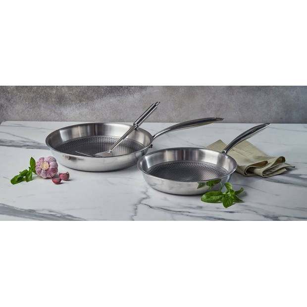 Resto Kitchenware Koekenpannenset Altair ø 24 + 26 + 28 cm - Inductie en alle andere warmtebronnen