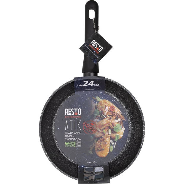 Resto Kitchenware Koekenpannenset Atik ø 22 + 24 + 26 + 28 cm - Inductie en alle andere warmtebronnen