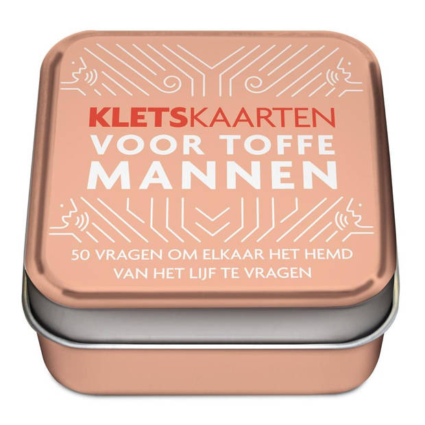 Blik: Kletspraat voor toffe mannen.