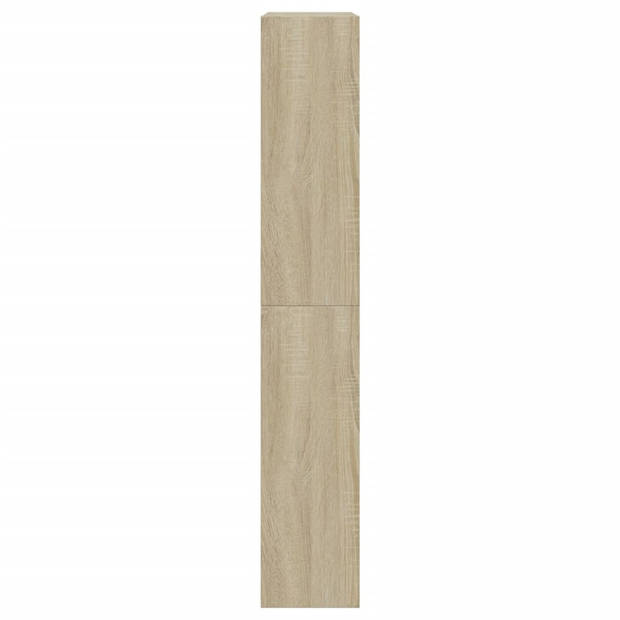 vidaXL Schoenenkast 60x21x125,5 cm bewerkt hout sonoma eikenkleurig