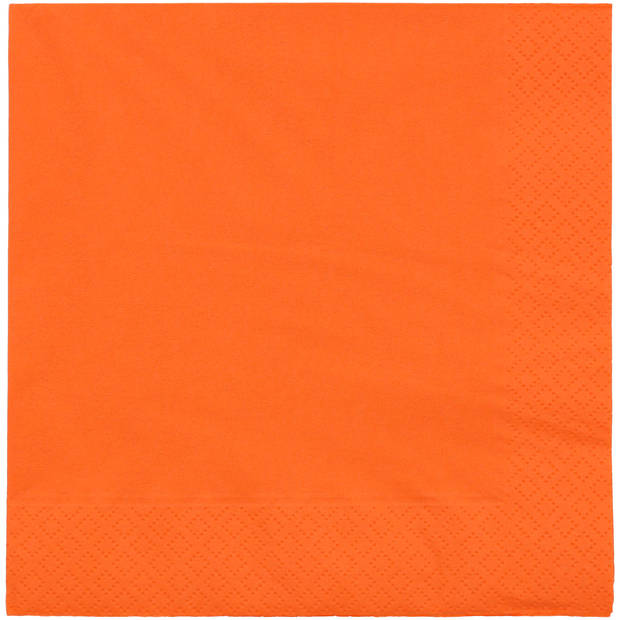 Duni servetten oranje - 33 x 33 cm - 20 stuks