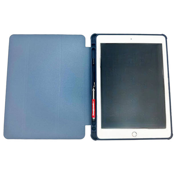 HEM Marble Blue iPad 9.7 hoes geschikt voor iPad 5 / iPad 6 / Air / Air 2 - 9.7 inch Vouwbare Cover - Met Stylus