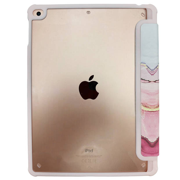 HEM Marble Rose Gold iPad hoes geschikt voor iPad 10.5 (2017/2019) - iPad 10.2 (2019/2020/2021) - Vouwbare Autowakecover