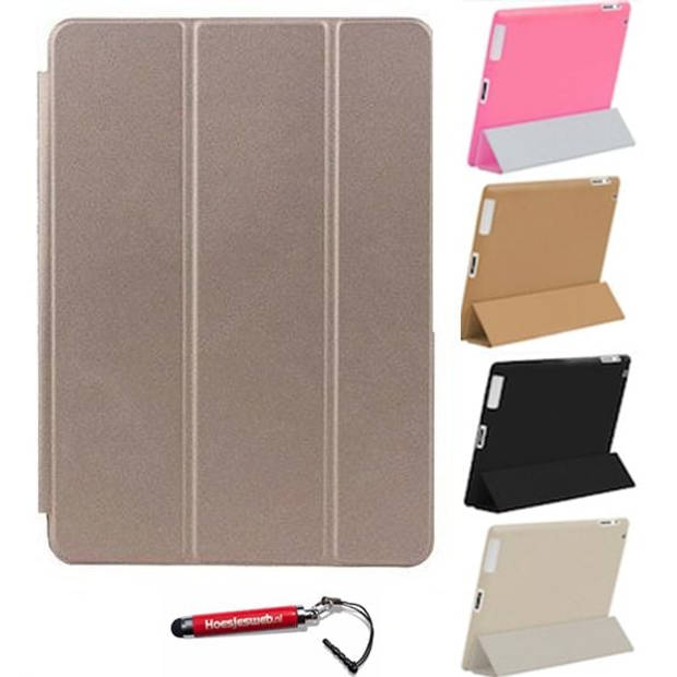 HEM iPad Hoes geschikt voor iPad Mini 1 / iPad Mini 2 / iPad Mini 3 - Goud - Smart Cover - Met Hoesjesweb Stylus Pen