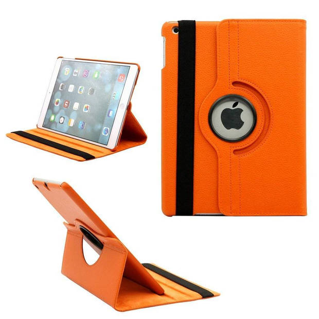 HEM iPad Hoes geschikt voor iPad 2 / 3 / 4 - Oranje - 9,7 inch - Draaibare hoes - iPad 2/3/4 hoes - Met Stylus Pen