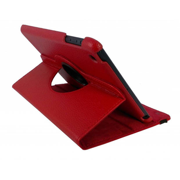 HEM iPad Hoes geschikt voor iPad Mini 1 / 2 / 3 - Rood - Draaibare Hoes - iPad Mini 1/2/3 hoes - Met Stylus Pen