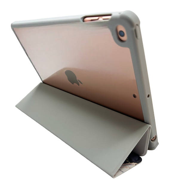 HEM Marble Grey iPad hoes geschikt voor iPad 10.2 (2019/2020/2021) - 10.2 inch Vouwbare Cover - Met Stylus opbergvakje