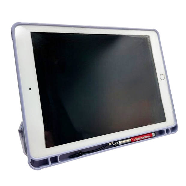 HEM Marble Purple iPad 9.7 hoes geschikt voor iPad 5 / iPad 6 / Air / Air 2 - 9.7 inch Vouwbare Cover - Met Stylus