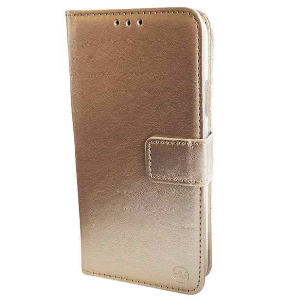 Apple iPhone 12 / 12 Pro Gouden Wallet / Book Case / Boekhoesje/ Telefoonhoesje