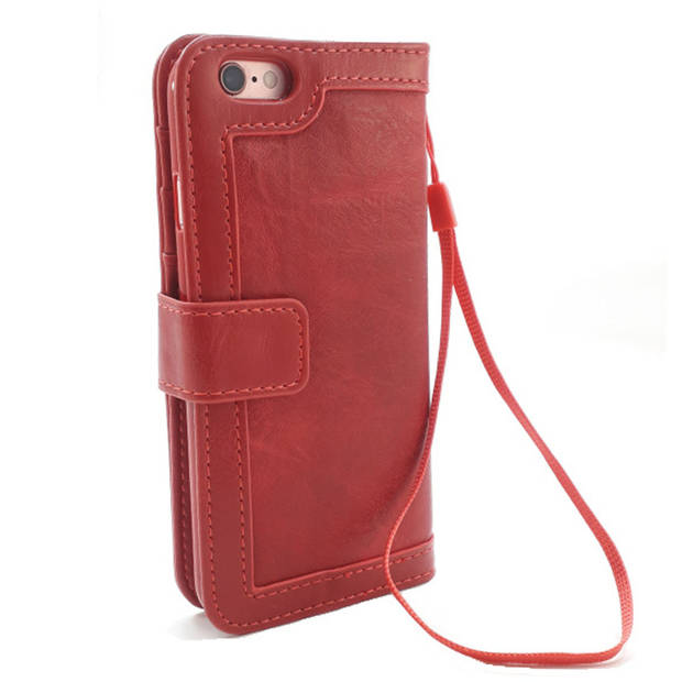 HEM Boekhoesje met rits - Geschikt voor Samsung Galaxy S23 Ultra - Rode Wallet - Book Case - Boekhoesje - Telefoonhoesje