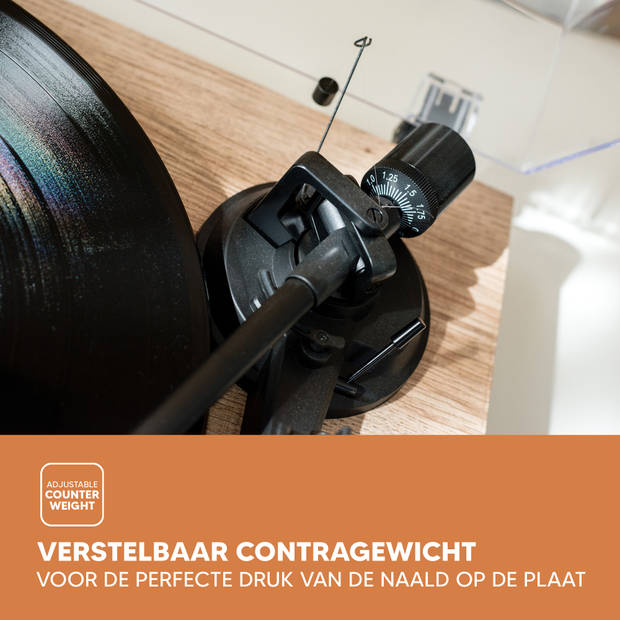 Platenspeler met Bluetooth® transmissie Lenco Hout