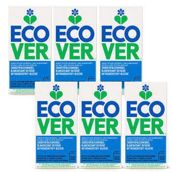 Ecover Bleekmiddel Voordeelverpakking 6 x 400g - Ecologisch & Voor Helderwit Wasgoed - Zuurstofbleek