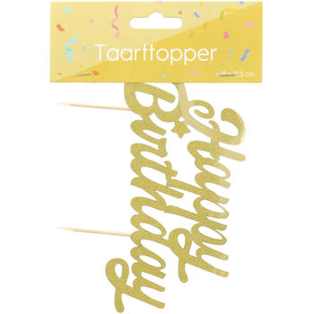 Taarttopper 'Happy Birthday'