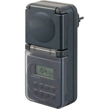 Digitale Tijdschakelaar IP44, digitale timer