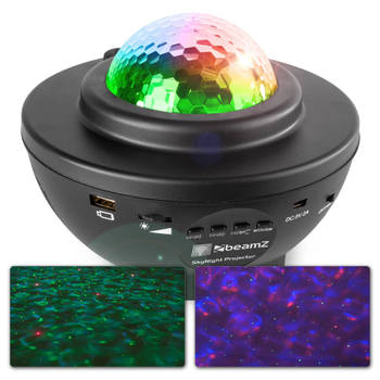 Sterren projector - BeamZ - 10 kleuren - Ingebouwde Bluetooth speaker - Lichteffecten reageren op muziek