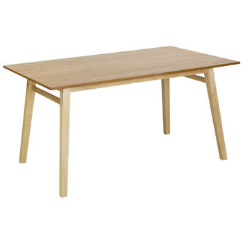 Beliani VARLEY - Eettafel-Lichte houtkleur-MDF