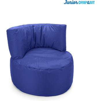 Parya - Zitzak Stoel Junior - Blauw - 70 x 50 cm - Kinderstoel met Vulling voor Binnen