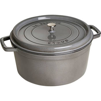 Staub Braadpan Cocotte Grafietgrijs - ø 30 cm / 8.35 liter