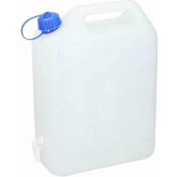 Jerrycan voor water - 20 liter - Kunststof - met kraantje en dop - Jerrycan voor water